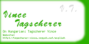 vince tagscherer business card